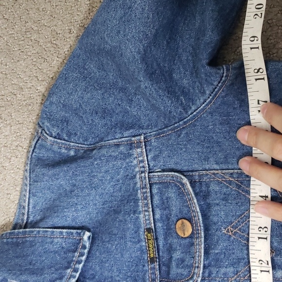 Wrangler made in japan 100% cotton denim jean jacket small - Picture 6 of 9